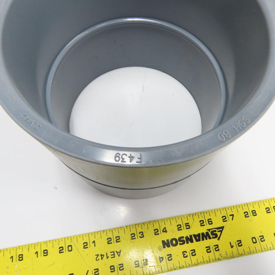 Spears 829-060C 6" x 6" CPVC Coupling Sch 80 Gray Pipe Fitting Slip x Slip Lot/6