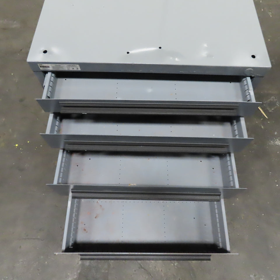 Stanley Vidmar 30" x 28" x 30" Tall 4 Drawer Small Parts Tool Storage Cabinet