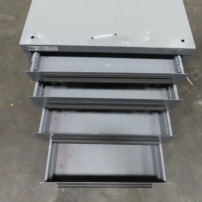 Stanley Vidmar 30" x 28" x 30" Tall 4 Drawer Small Parts Tool Storage Cabinet