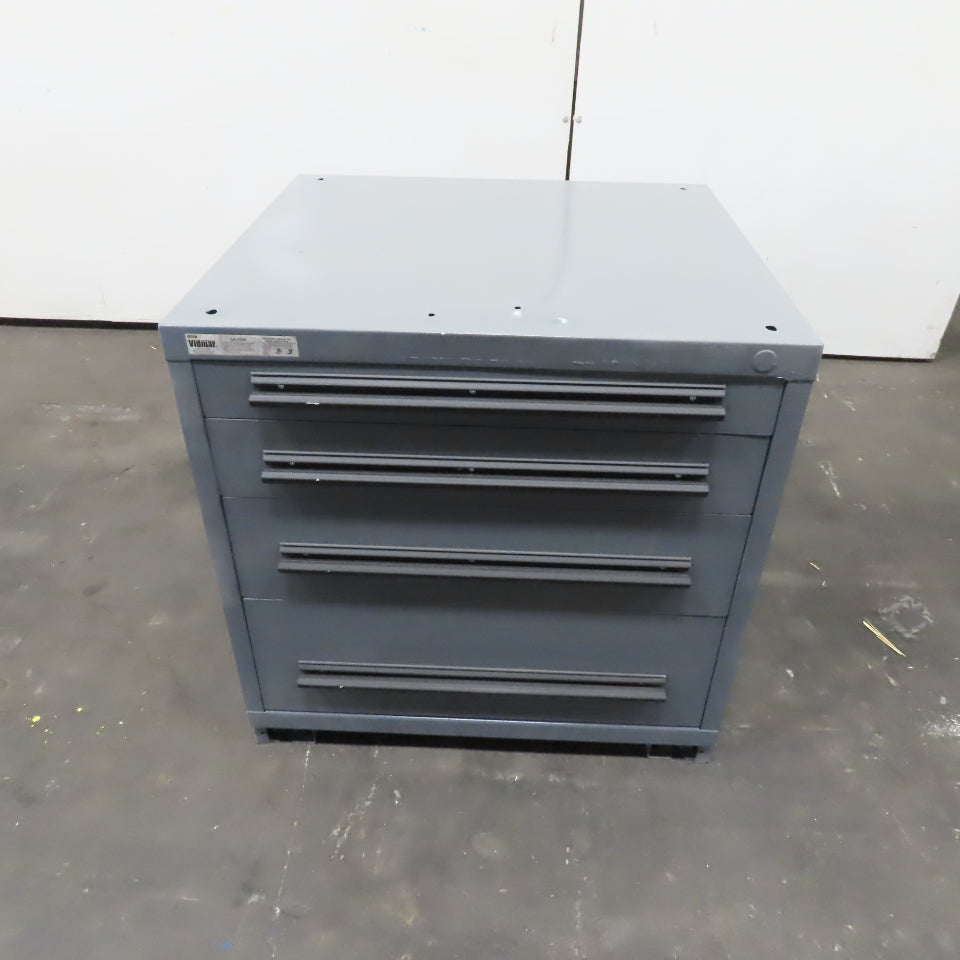 Stanley Vidmar 30" x 28" x 30" Tall 4 Drawer Small Parts Tool Storage Cabinet