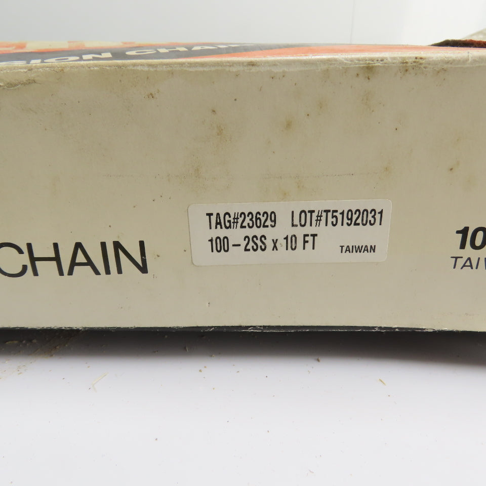 Peer Chain 100-2SS Double Strand Stainless Steel Roller Chain 10' L