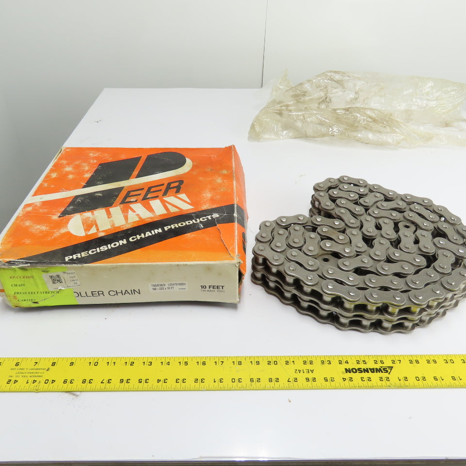 Peer Chain 100-2SS Double Strand Stainless Steel Roller Chain 10' L