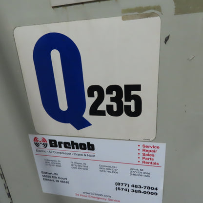 Quincy 235 50Hp Rotary Screw Air Compressor 208-230/480V 3Ph