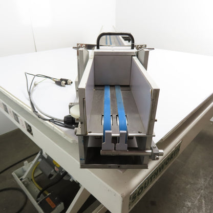 64" Long Dual Slide Belt Conveyor 3-1/2" Wide Capacity 130VDC 60:1 Ratio 42RPM