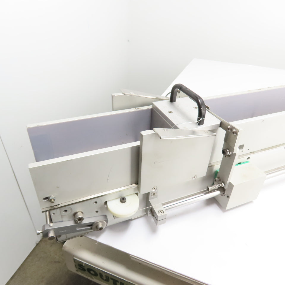 64" Long Dual Slide Belt Conveyor 3-1/2" Wide Capacity 130VDC 60:1 Ratio 42RPM