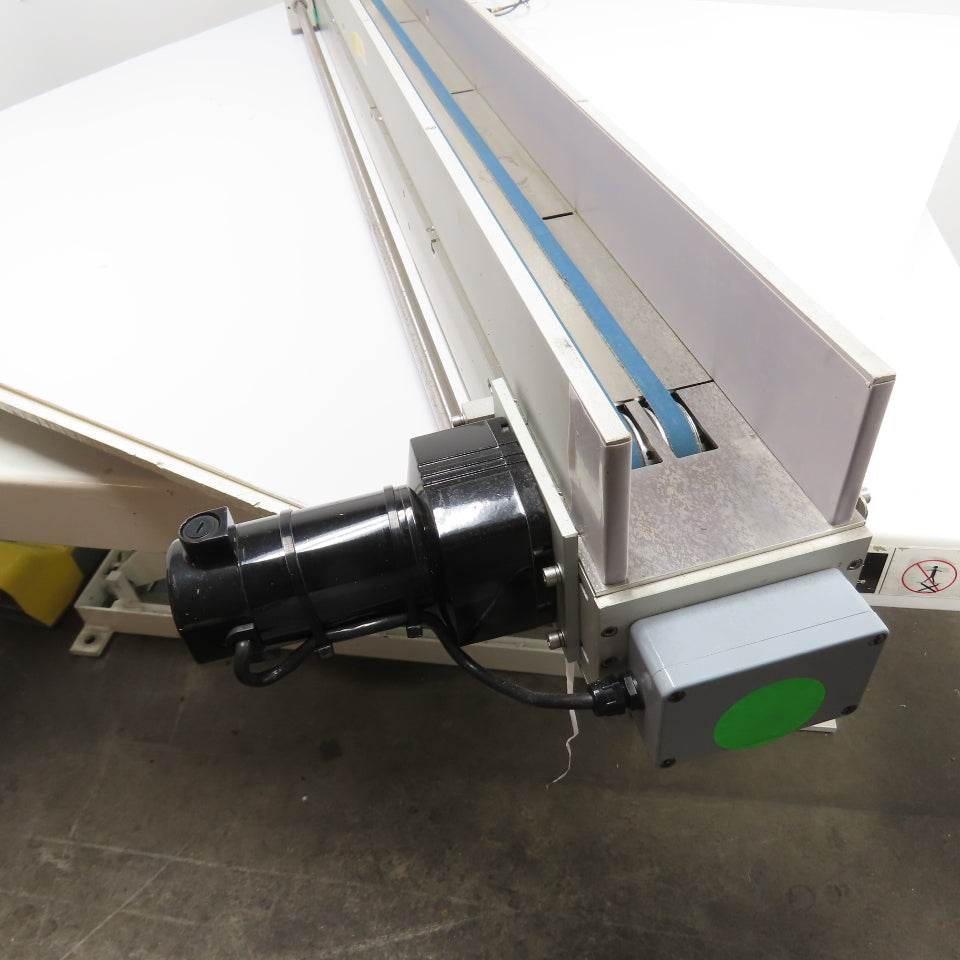 64" Long Dual Slide Belt Conveyor 3-1/2" Wide Capacity 130VDC 60:1 Ratio 42RPM