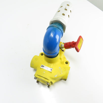 ROSS 2783A8016 L-O-X Manual Pneumatic Lockout Valve 1-10 bar 1-1/2"NPT W/Muffler