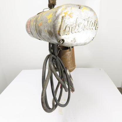 CM Lodestar Model F Electric Chain Hoist 1/2 Ton 16FPM 12' Lift 208-220/440V 3Ph