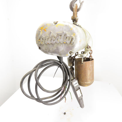 CM Lodestar Model F Electric Chain Hoist 1/2 Ton 16FPM 12' Lift 208-220/440V 3Ph
