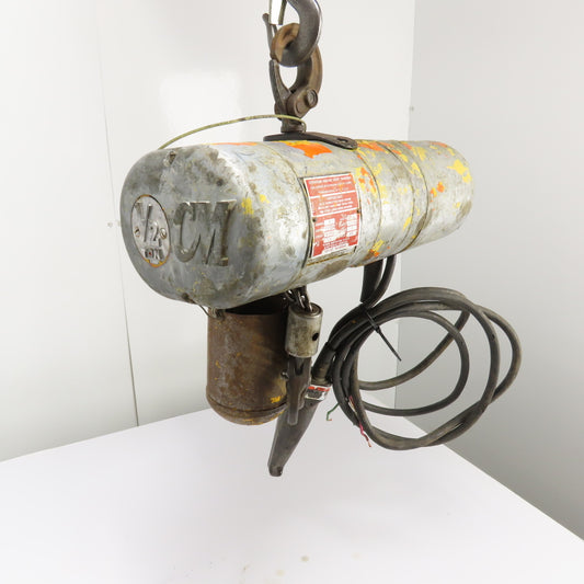 CM Lodestar Model F Electric Chain Hoist 1/2 Ton 16FPM 12' Lift 208-220/440V 3Ph