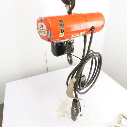 CM Shopstar Model 1/8 Ton 250LB Electric Chain Hoist 10' Lift 16FPM 380/460V 3Ph