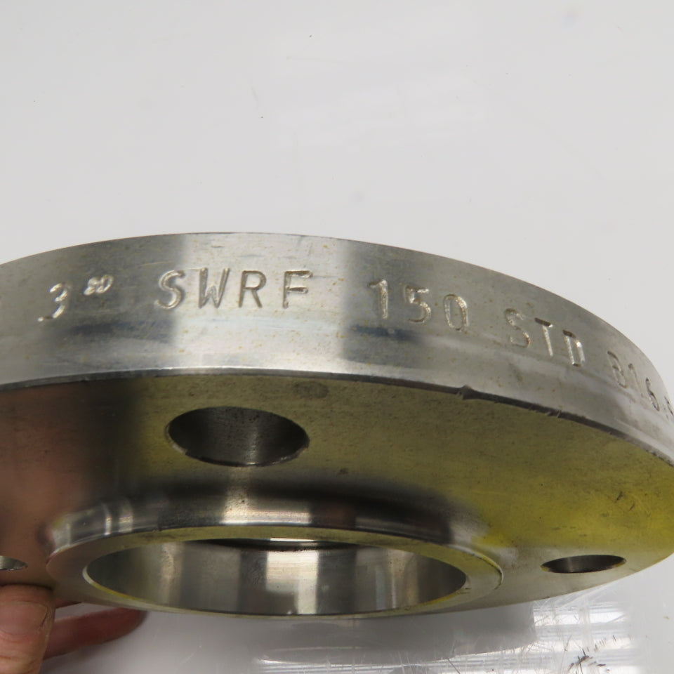 3" SWRF Socket Weld 1Raised Face 50 LB STD B16.5 Stainless Steel Pipe Flange
