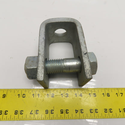 Heavy Duty Galvanized Steel Yoke Cleat Bracket 1"-8 Cross Bolt