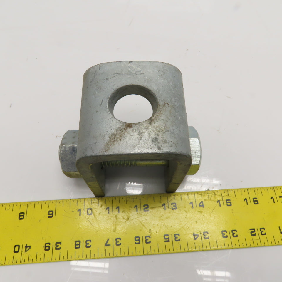 Heavy Duty Galvanized Steel Yoke Cleat Bracket 1"-8 Cross Bolt