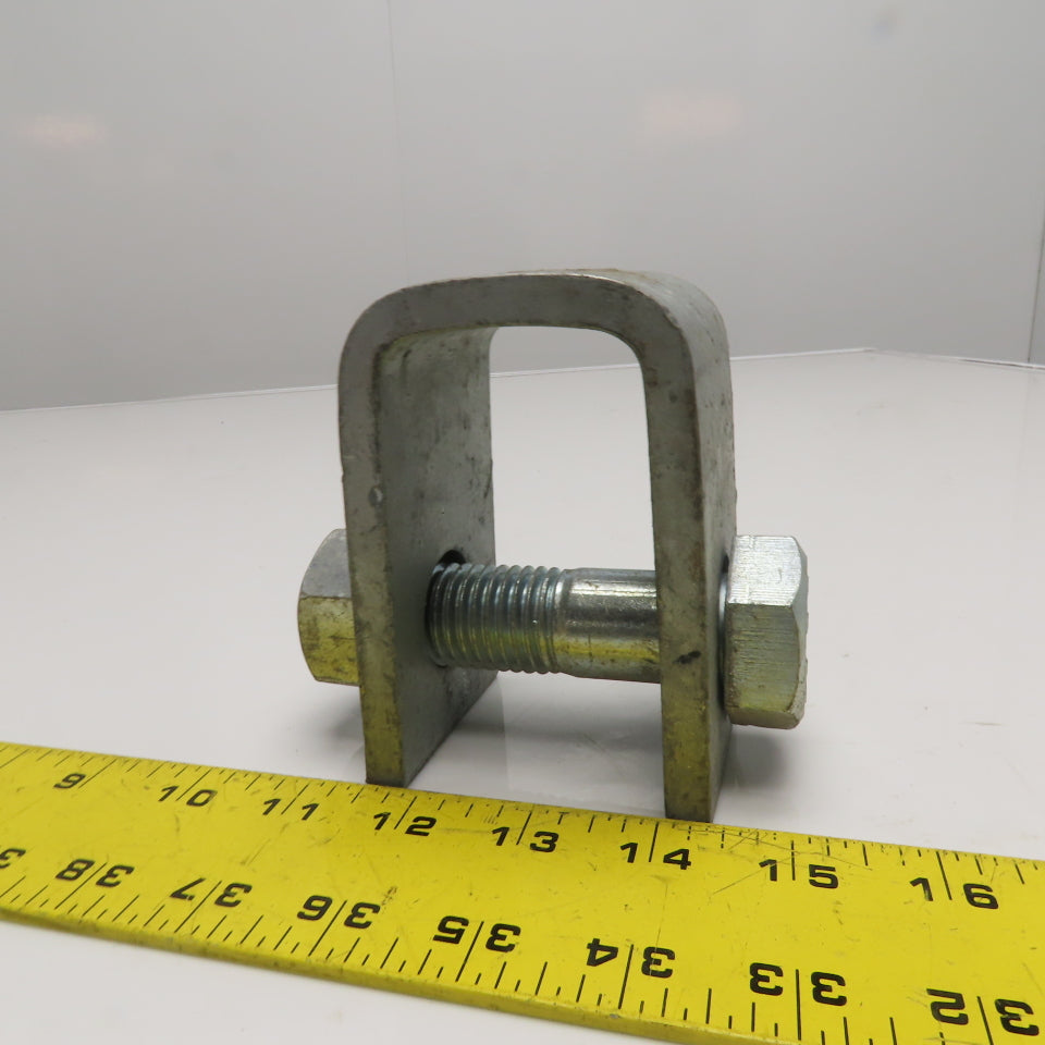 Heavy Duty Galvanized Steel Yoke Cleat Bracket 1"-8 Cross Bolt