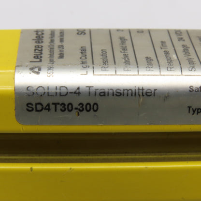 Leuze SD4T30-300 Leuze SOLID-4 SD4T30-300 Safety Light Curtain Transmitter