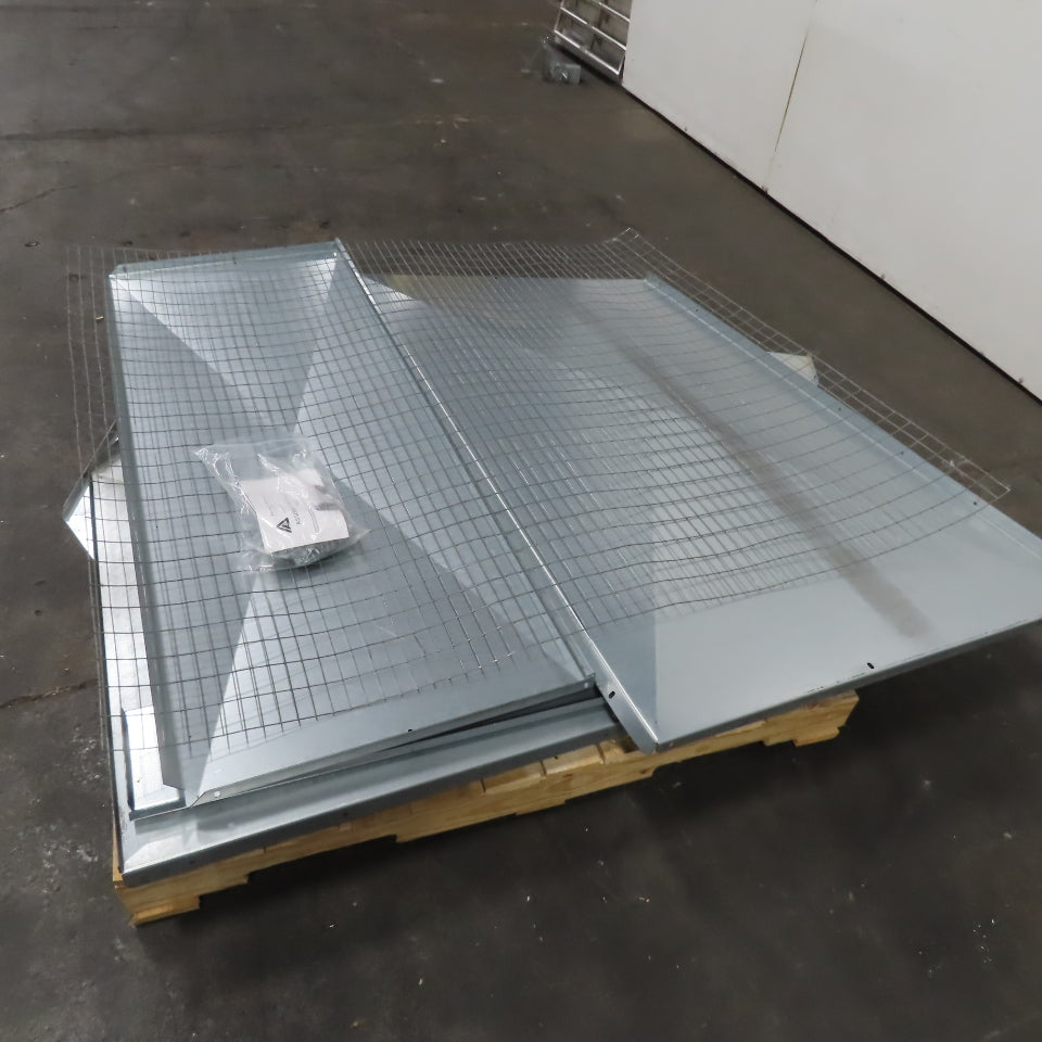 Triangle Engineering RH54 54" Galvanized Fan Weather Hood W/ Bird Screen