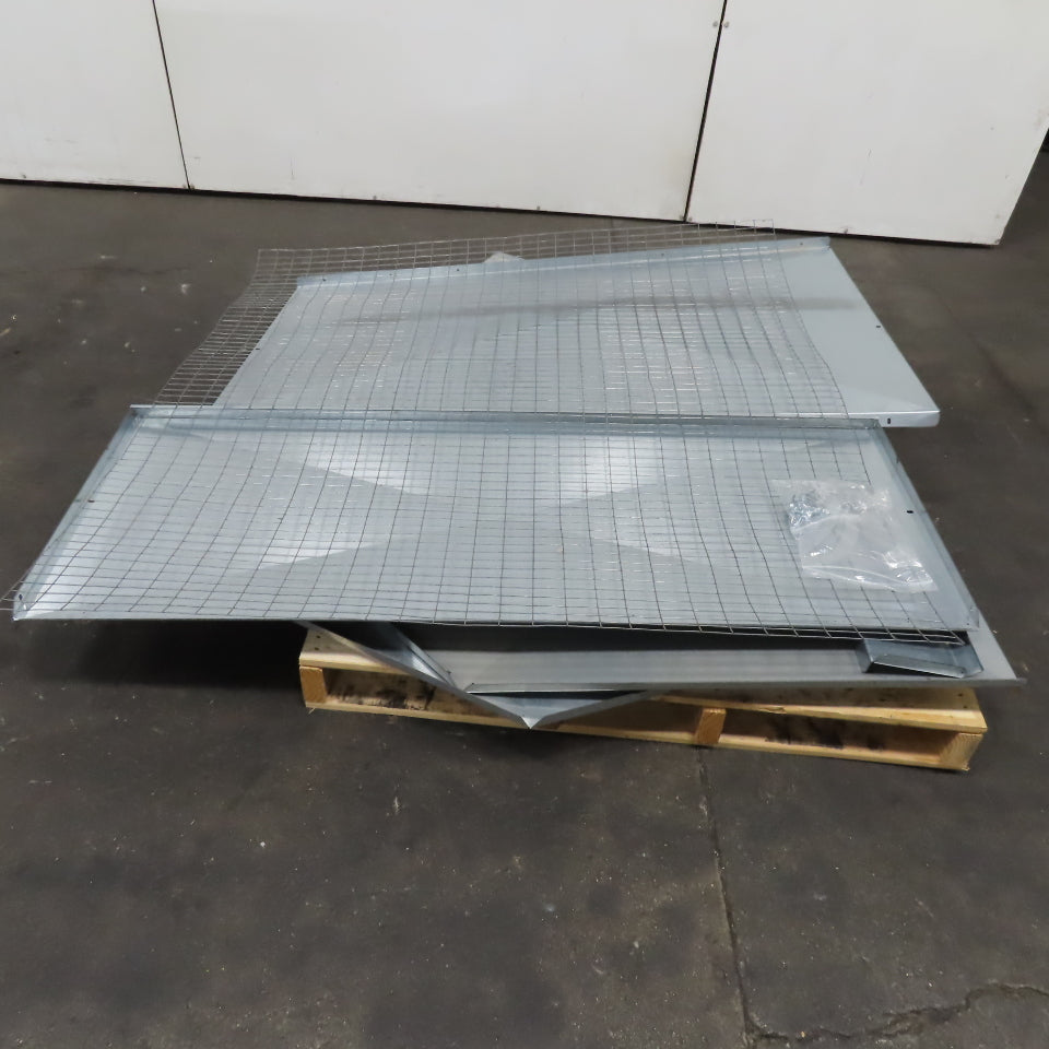 Triangle Engineering RH54 54" Galvanized Fan Weather Hood W/ Bird Screen