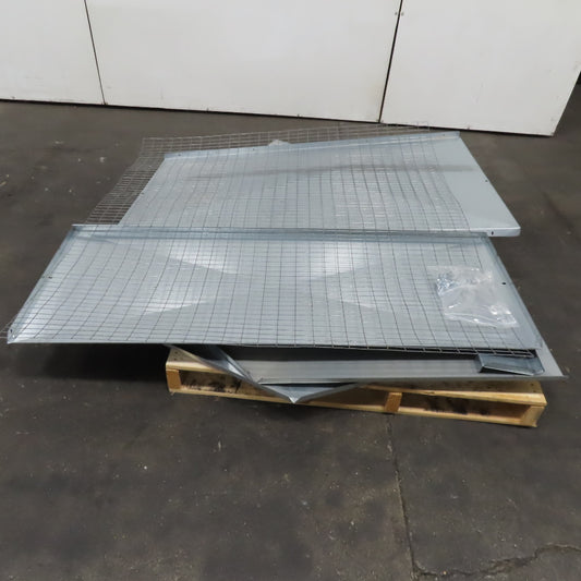 Triangle Engineering RH54 54" Galvanized Fan Weather Hood W/ Bird Screen