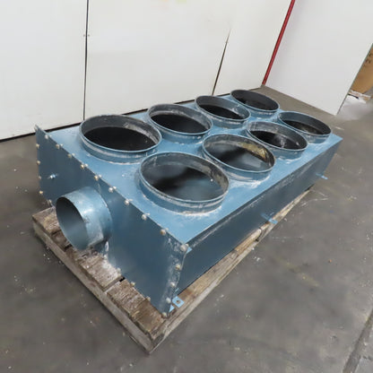 16" Filter 8 Bag Baghouse Dust Collector Manifold Filter Plenum Box