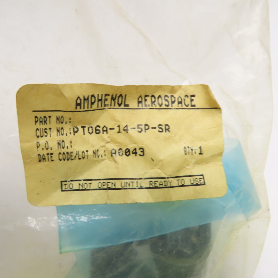 Amphenol PT06A-14-5P-SR Circular Connector 5-Pin Plug with Strain Relief