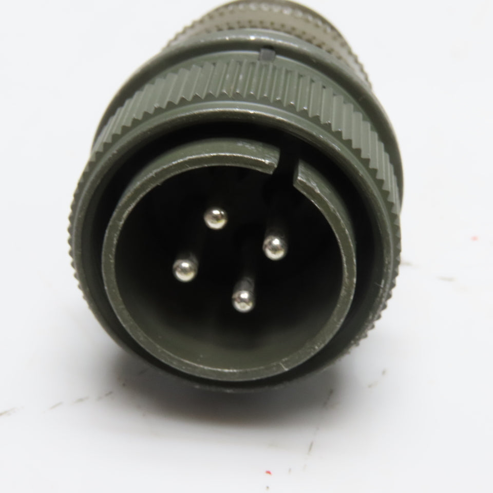 Amphenol MS3106A18-10P Circular MIL-Spec Connector 4-Pin Male Plug Shell Size 18