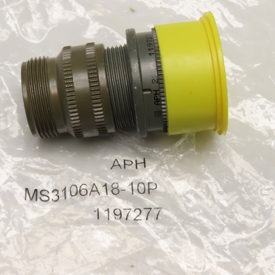 Amphenol MS3106A18-10P Circular MIL-Spec Connector 4-Pin Male Plug Shell Size 18