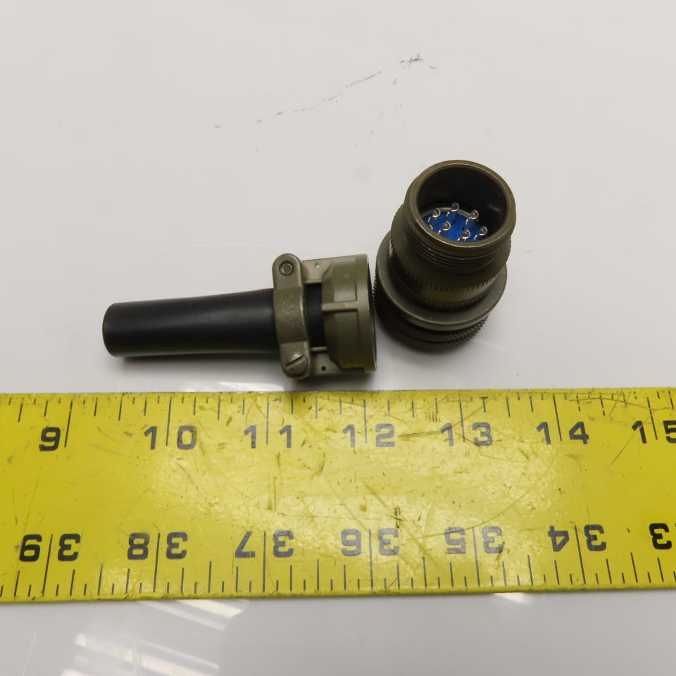 Amphenol 97-3057-1010-1 Circular Connector 10-Pin Female Socket Shell Size 18-1