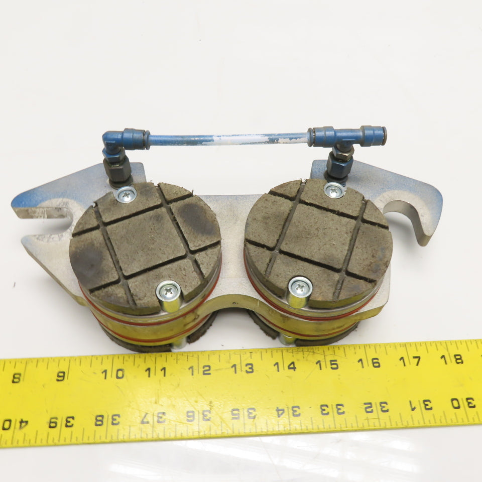 Montalvo 177077 Dual Piston Pneumatic Brake Assembly with Friction Pads