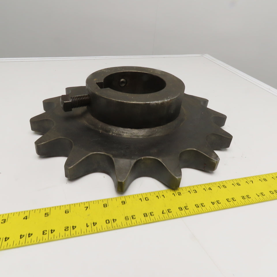 #240 Roller Chain 15 Tooth Steel Sprocket 4-3/4" Bore 16" OD