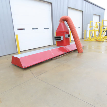 Suspended Dust Fume Particulate Extraction Hood 40" x 16' Long 12" Duct