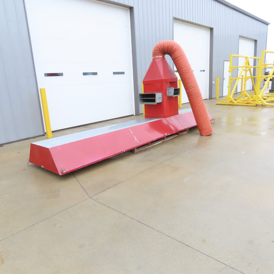 Suspended Dust Fume Particulate Extraction Hood 40" x 16' Long 12" Duct