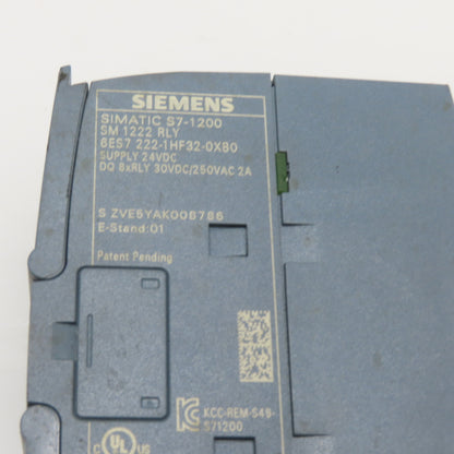 Siemens 6ES7 222-1HF32-0XB0 SIMATIC 8-Channel Relay Output Module