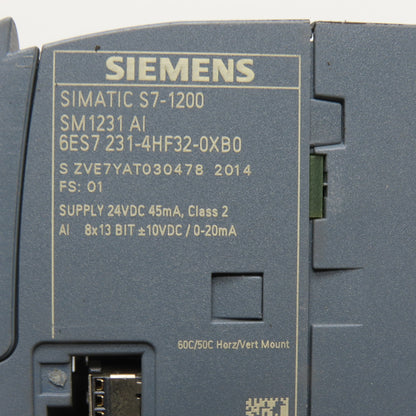 Siemens 6ES7 231-4HF32-0XB0 SIMATIC 8-Channel Analog Input Module