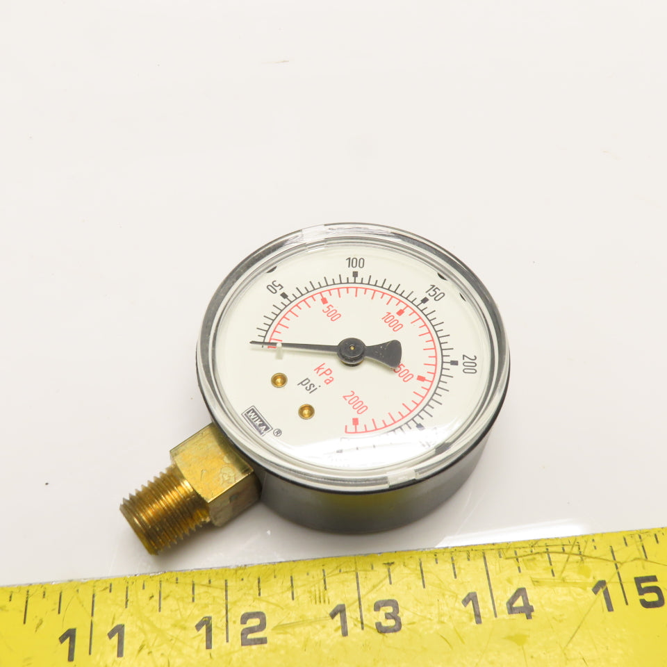 Wika 8990616 111.10 300 PSI 2.5" Pressure Gauge 1/4" NPT LM