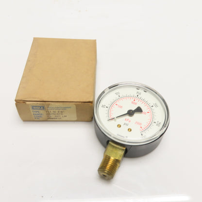 Wika 8990616 111.10 300 PSI 2.5" Pressure Gauge 1/4" NPT LM