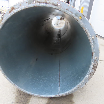 28" Diameter Galvanized Steel Welded Straight Duct Section 15'6"