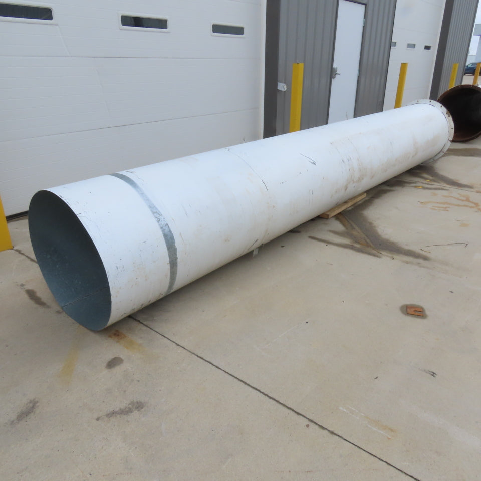 28" Diameter Galvanized Steel Welded Straight Duct Section 15'6"