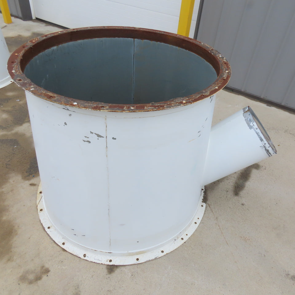 42" x 36" Galvanized Duct Outlet Reducer 12" Branch T-Wye 36" Tall