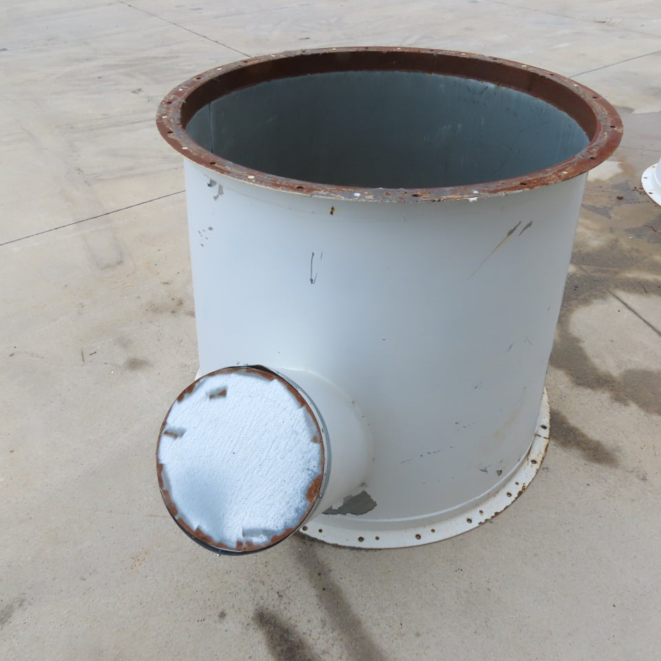 42" x 36" Galvanized Duct Outlet Reducer 12" Branch T-Wye 36" Tall