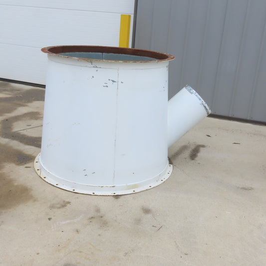 42" x 36" Galvanized Duct Outlet Reducer 12" Branch T-Wye 36" Tall