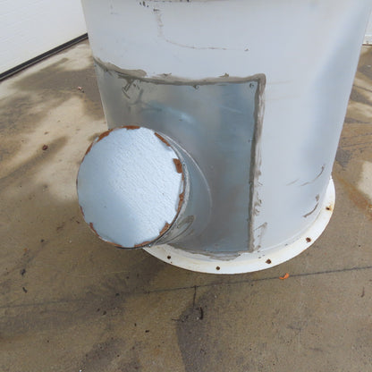 36" x 32" Galvanized Duct Outlet Reducer 12" Branch T-Wye 36" Tall