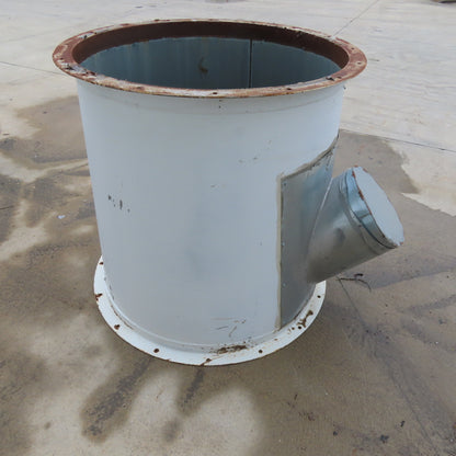 36" x 32" Galvanized Duct Outlet Reducer 12" Branch T-Wye 36" Tall