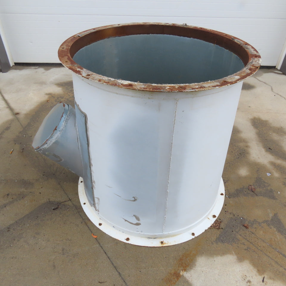 36" x 32" Galvanized Duct Outlet Reducer 12" Branch T-Wye 36" Tall