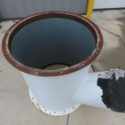 30" x 28" Galvanized Duct Outlet Reducer 12" Branch T-Wye 36" Tall