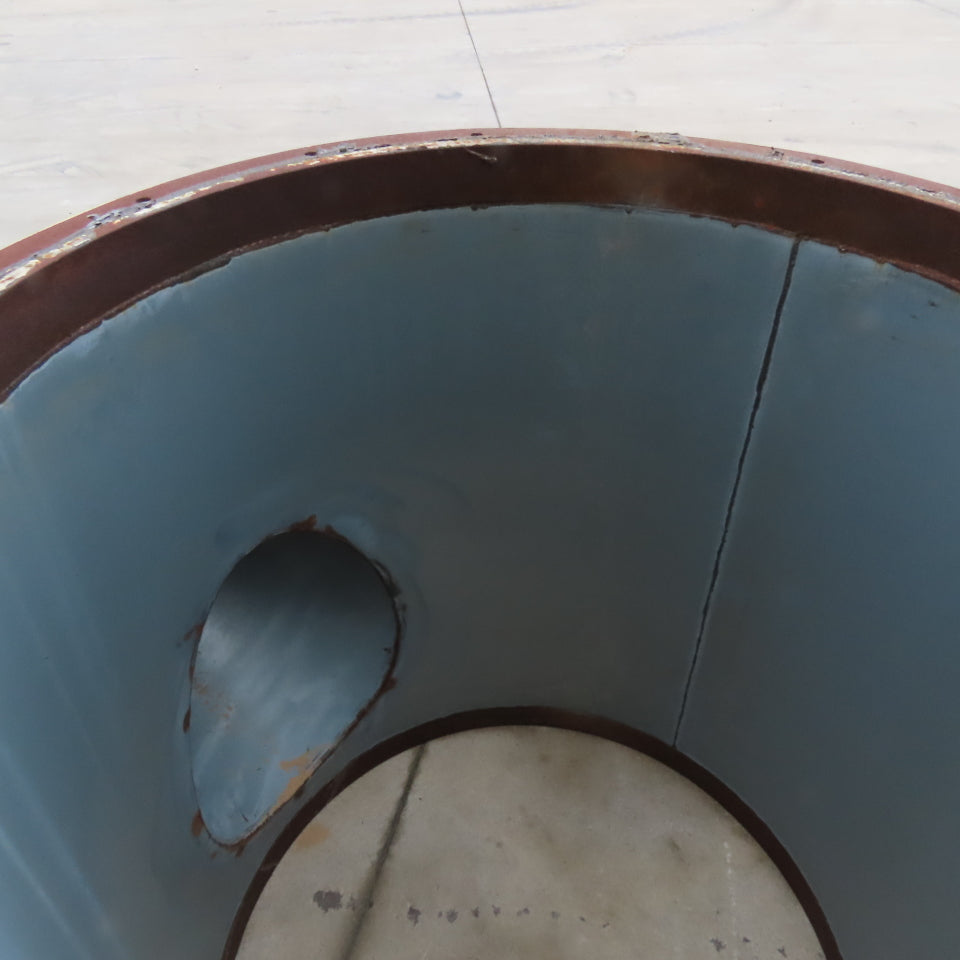 30" x 28" Galvanized Duct Outlet Reducer 12" Branch T-Wye 36" Tall