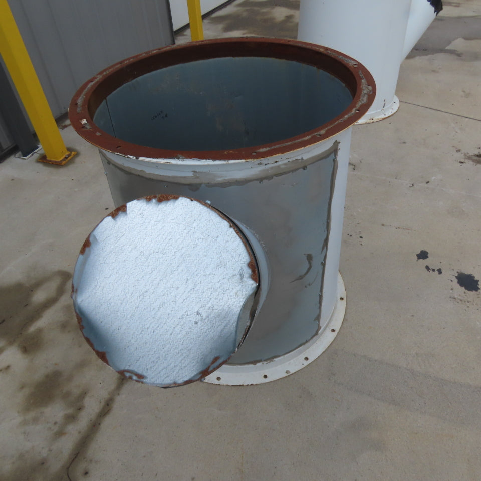 32" x 30" Galvanized Duct Outlet Reducer 12" Branch T-Wye 36" Tall