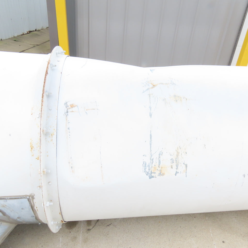 30" Diameter Galvanized Steel Welded Straight Duct Section 20' Has Dents
