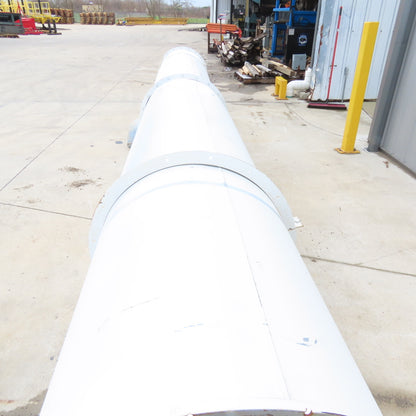 30" Diameter Galvanized Steel Welded Straight Duct Section 20' Has Dents