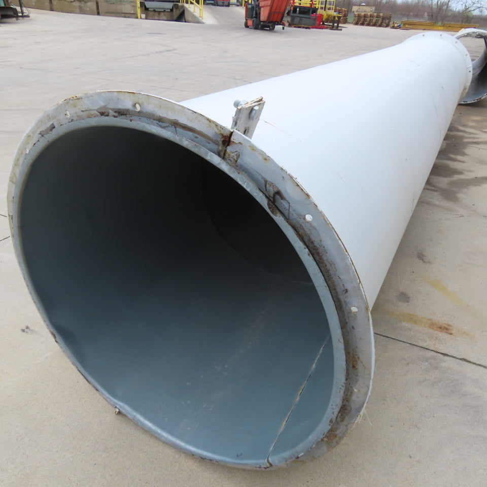 30" Diameter Galvanized Steel Welded Straight Duct Section 14'6"